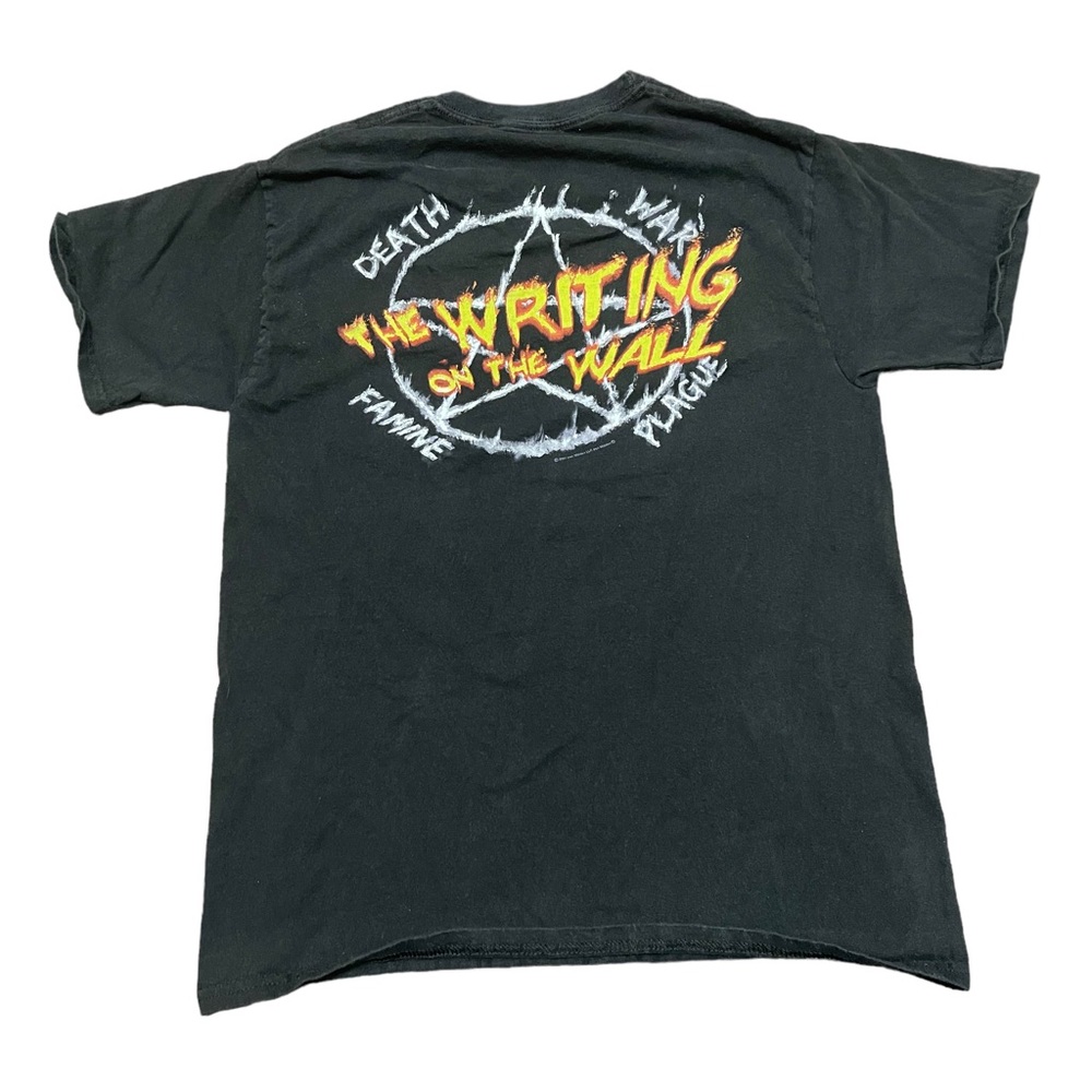 Iron Maiden Band Tee The Writing On The Wall Double Sided Modern Men’s Sz Medium - Picture 3 of 5